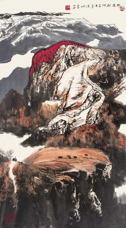 白庚延 山水 镜心
